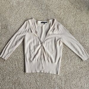 White House Black Market Blush Sequin Cardigan